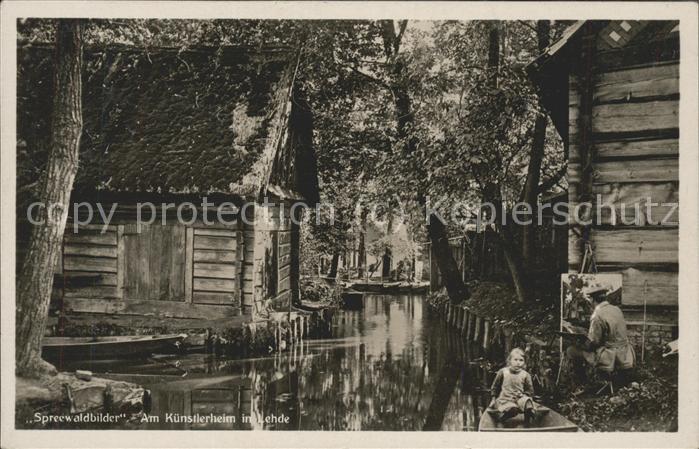 Lehde Partie am Künstlerheim Wasserstrasse Ka