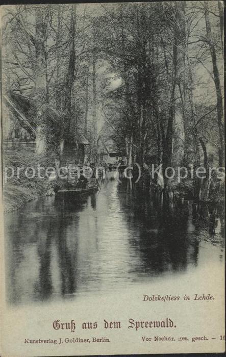 Lehde Dolzkefliess Wasserstrasse Kahn Kaupe