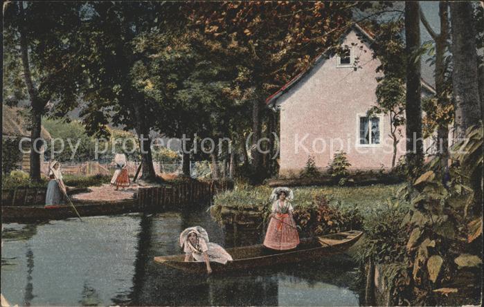 Leipe Dorfstrasse Wasserstrasse Kahn Kaupe