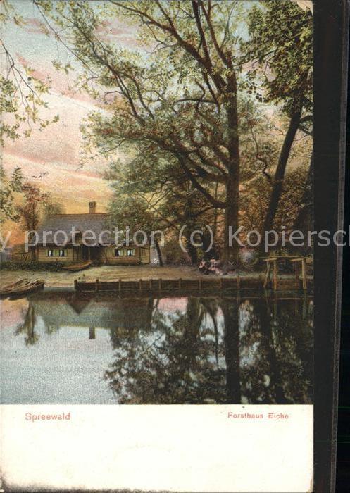 Burg Spreewald Forsthaus Eiche Wasserstrasse Kaupe