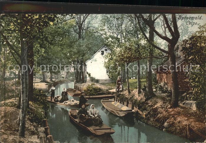 Leipe Dorfstrasse Wasserstrasse Kahn Kaupe