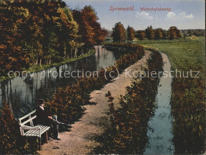 Luebbenau Spreewald Wotschofskaweg Kanal Wasserstrasse