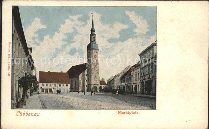 Luebbenau Spreewald Marktplatz Kirche