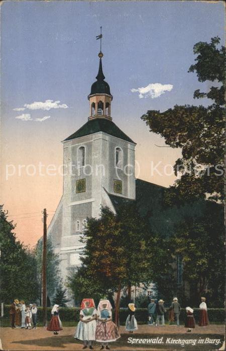 Burg Spreewald Kirchgang Kirche