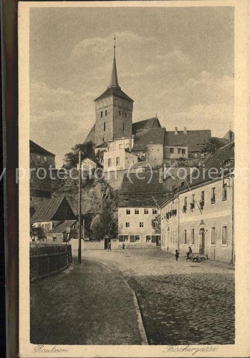 Bautzen Sachsen Fischergasse Kirche Serie Deutsche Heimatbilder Kupfertiefdruck
