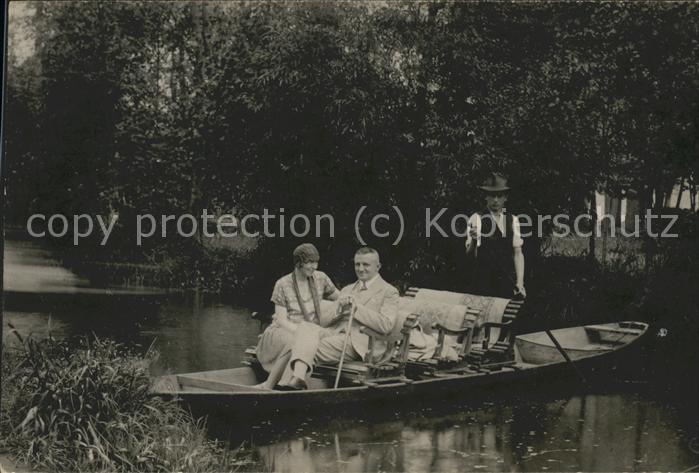 Lehde Kahnfahrt Wasserstrasse