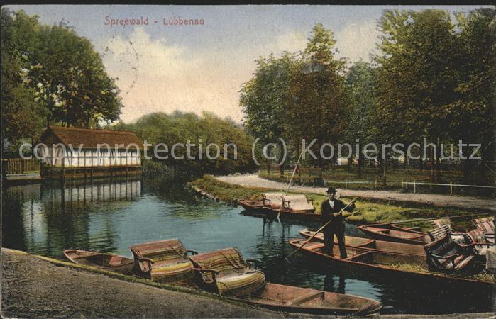 Luebbenau Spreewald Kahn Landungsplatz Wasserstrasse Bahnpo