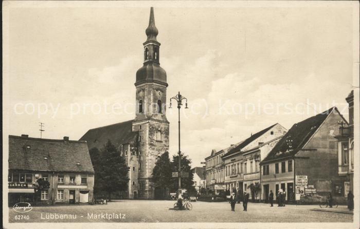 Luebbenau Spreewald Marktplatz Kirche