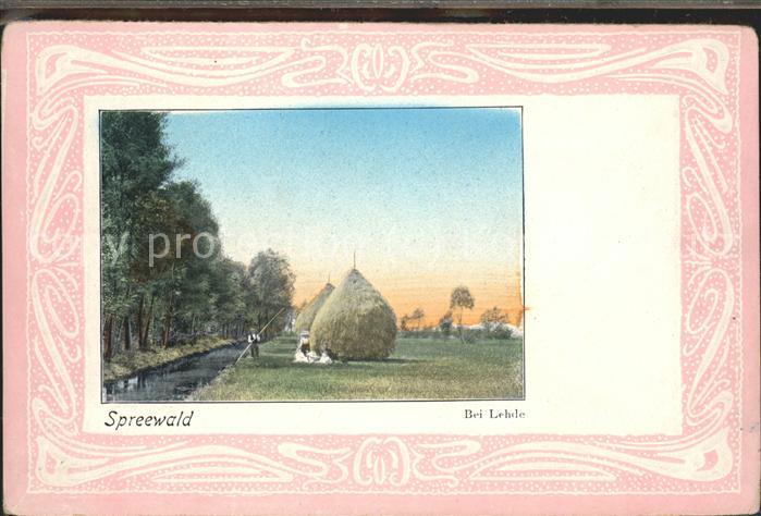 Lehde Wiesen Idylle Heuschober Kanal Wasserst