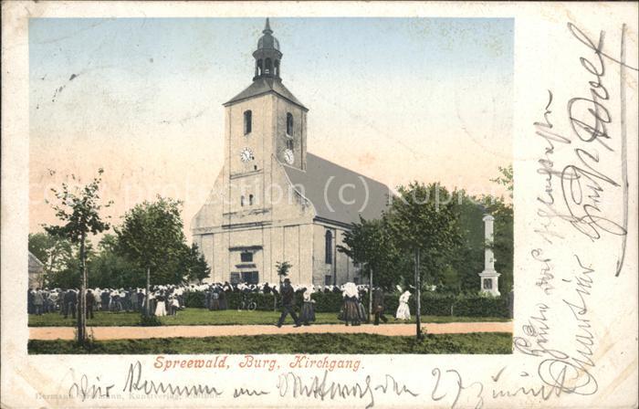 Burg Spreewald Kirchgang Kirche