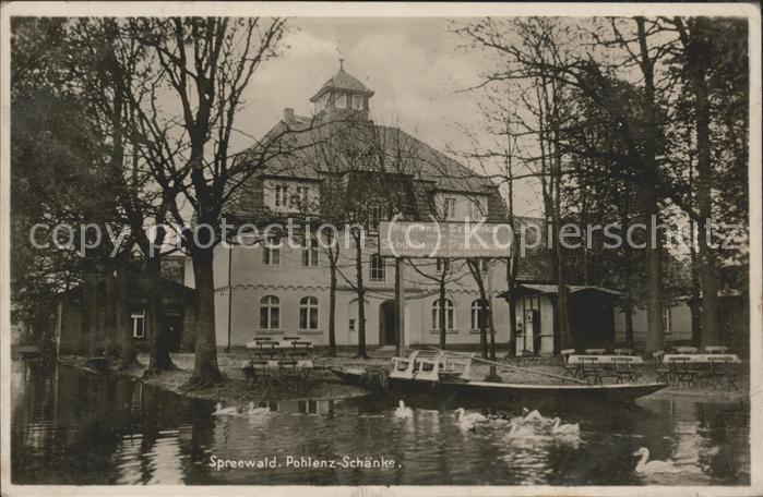 Luebbenau Spreewald Gasthaus Pohlenzschänke Wasserstrasse K