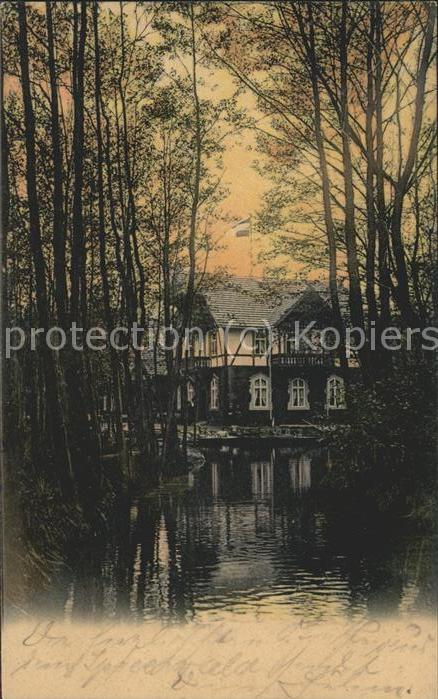 Luebbenau Spreewald Etablissement Waldhotel Restaurant Wasserstrasse