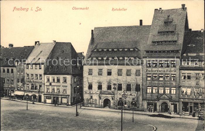 Freiberg Sachsen obermarkt u.Ratskeller