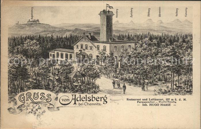 Adelsberg Chemnitz Adelsbergturm u.Restaurant