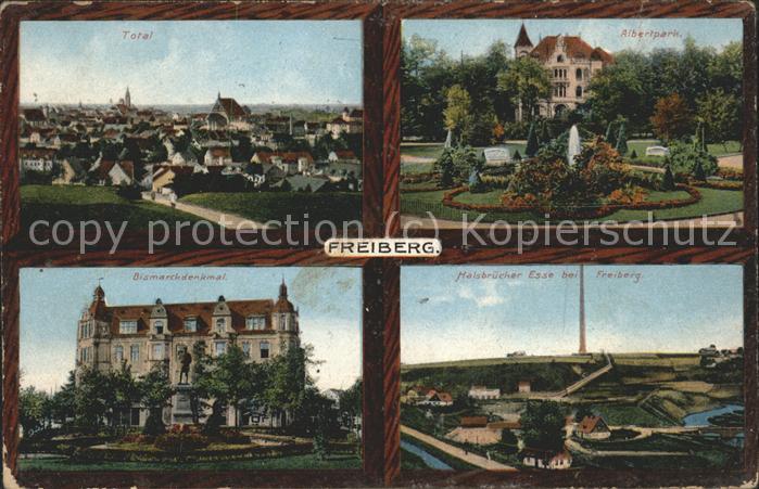 Freiberg Bismarckdenkmal u.Albertpark