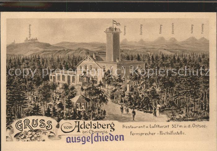 Adelsberg Chemnitz mit Turm