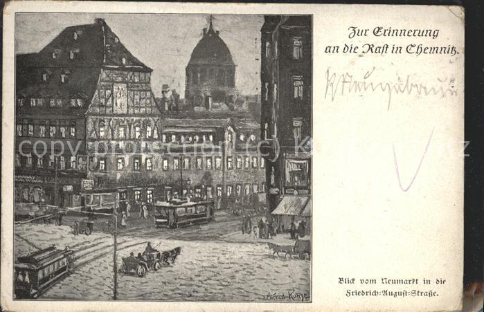 CHEMNITZ Sachsen Blick in die Friedrich-August-Strasse