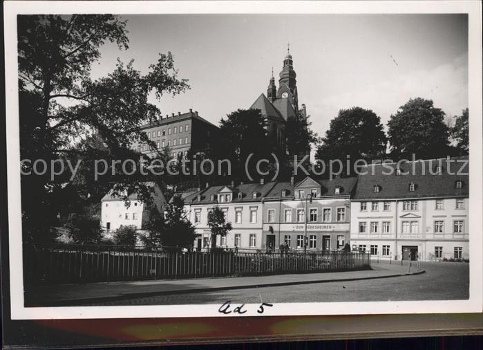 Adorf Vogtland Partie a.d.Elsterbruecke mit Gaststaette zum Ruedesheimer