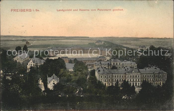 Freiberg Sachsen Landgericht u.Kaserne