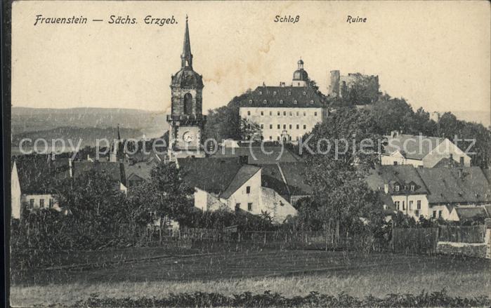 Frauenstein Sachsen Schloss Ruine