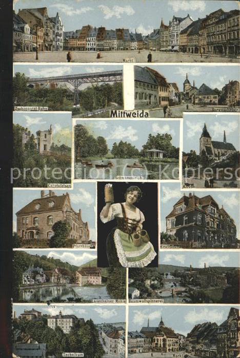 Mittweida Markt Technikum Bahnhof Zschopautal  Bu