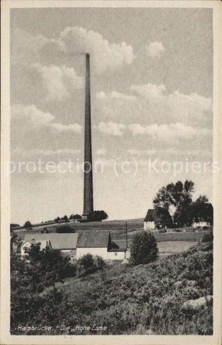 Freiberg Sachsen Halsbrücke Die Hohe Esse