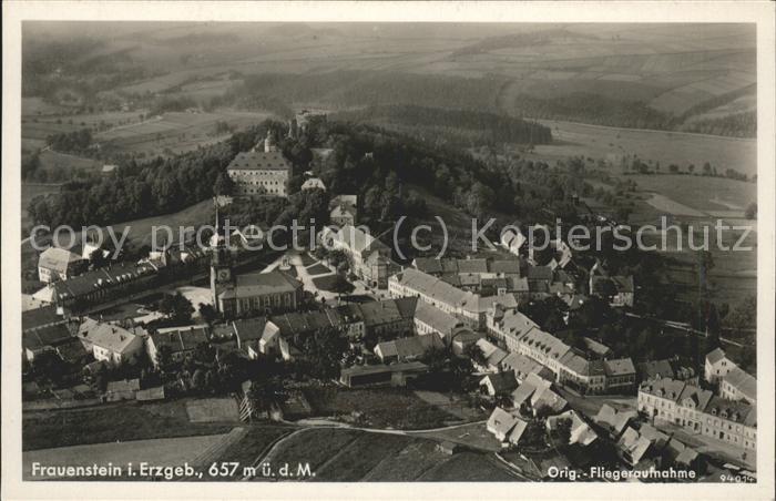 Frauenstein Sachsen Fliegeraufnahme