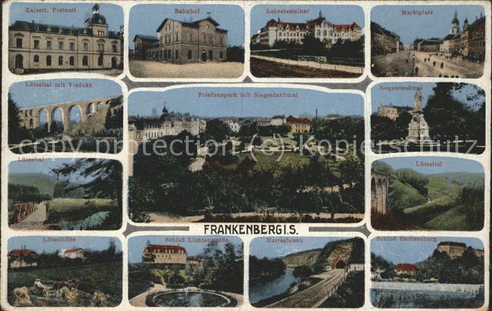 Frankenberg Sachsen Postamt Bahnhof Marktplatz Lützeltal Vi