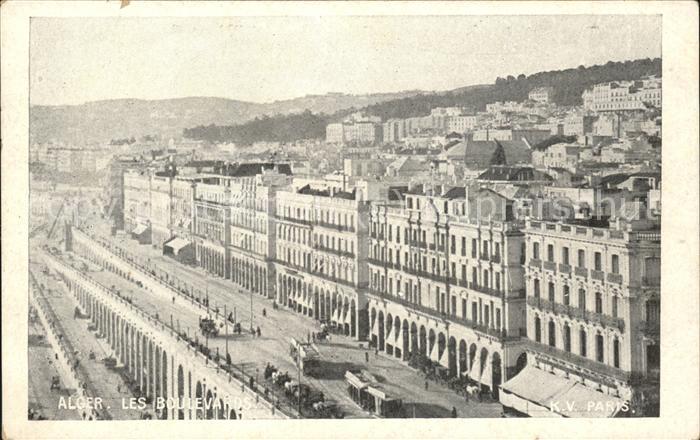 Alger Algerien Boulevard de la Republique et les Rampe