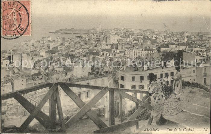 Alger Algerien Vue generale de la Casbah Stempel auf A