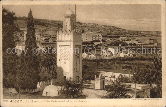 Alger Algerien Le Marabout de Belcourt vue generale