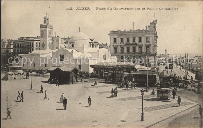 Alger Algerien Place du Gouvernement et Palais Consula
