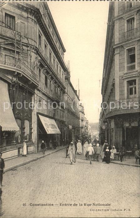 Constantine Algerien Entree de la Rue Nationale