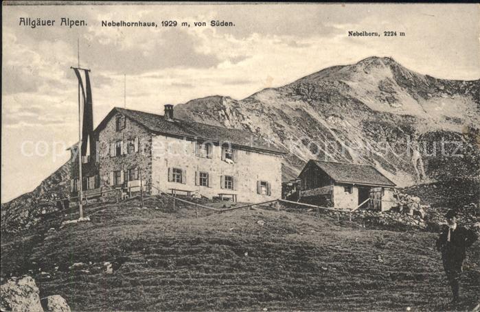 Nebelhornhaus Schutzhuette Allgaeuer Alpen