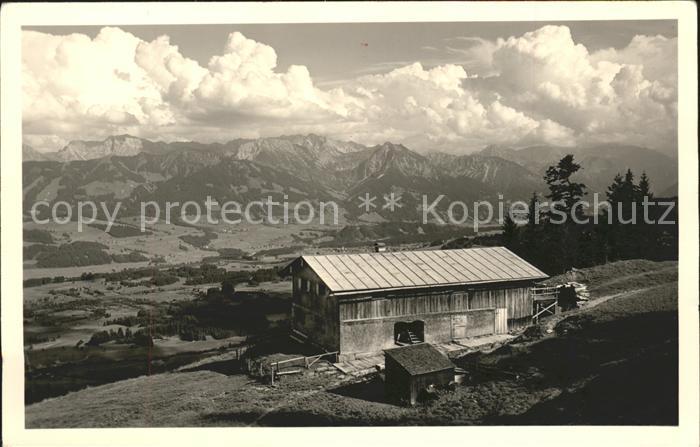 Oberstaufen Oberallgaeu Bayern Huette