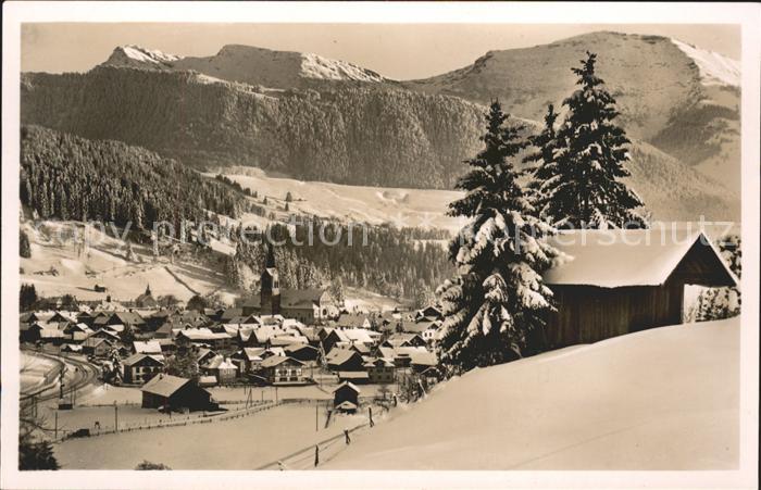 Oberstaufen Oberallgaeu Bayern Rindalphorn Hochgrat