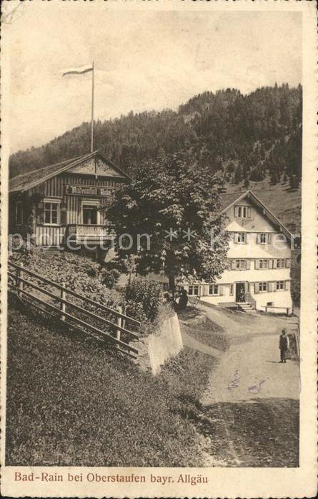 Oberstaufen Oberallgaeu Bayern Bad-Rain Badeanstalt
