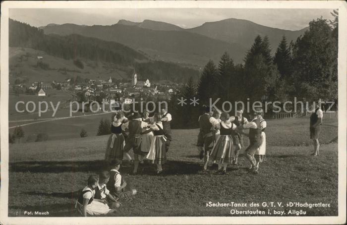 Oberstaufen Oberallgaeu Bayern Sechser-Tanz G.T.V. d Hochgratler
