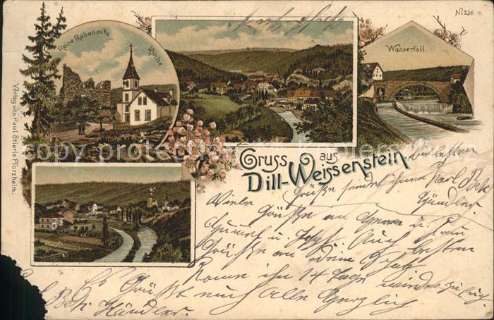 Dillweissenstein Wasserfall Ruine Rabeneck