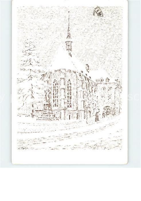 Thalwil Kirche Kuenstlerkarte