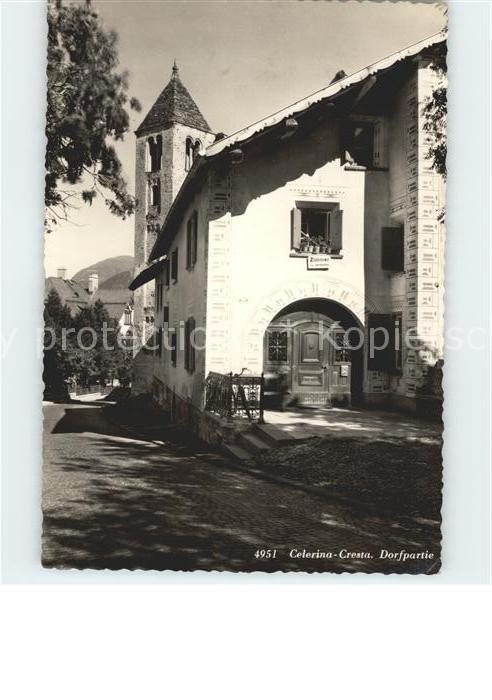 Cresta Celerina Dorfpartie Kirche