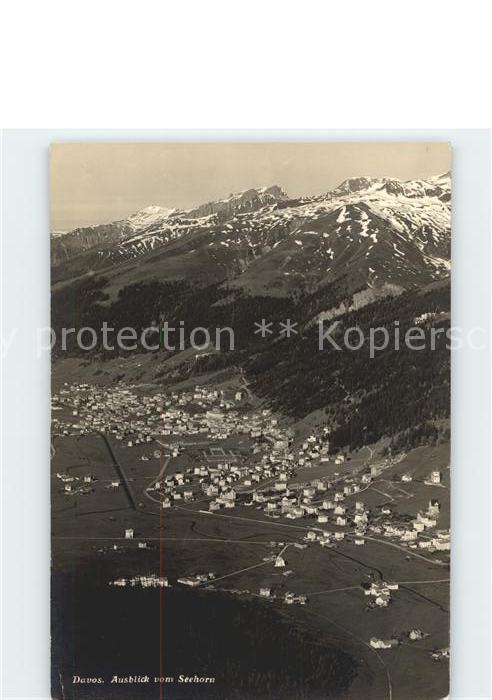 Davos GR Panorama Ausblick vom Seehorn