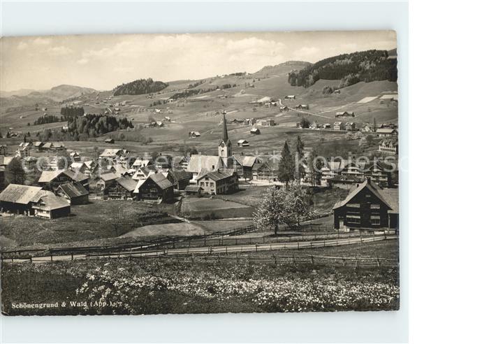 Schoenengrund AR und Wald Panorama