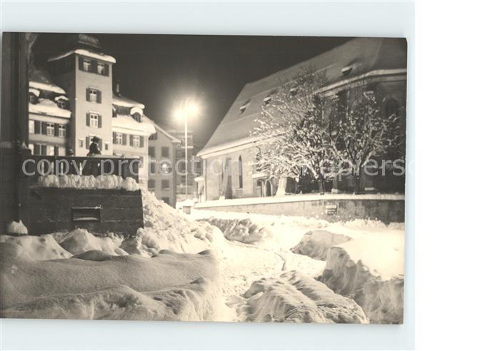 Herisau AR Ortspartie tief verschneit