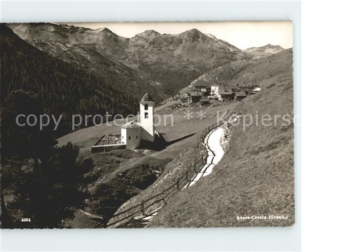 Cresta Celerina Bergkirche Alpenpanorama