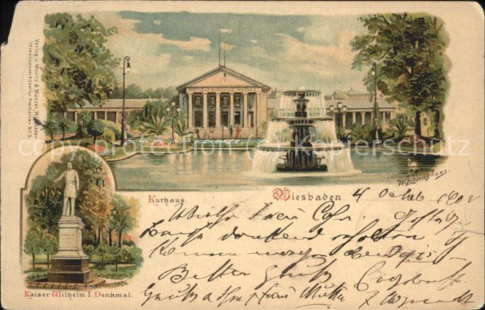 Wiesbaden Kurhaus Kaiser Wilhelm-Denkmal