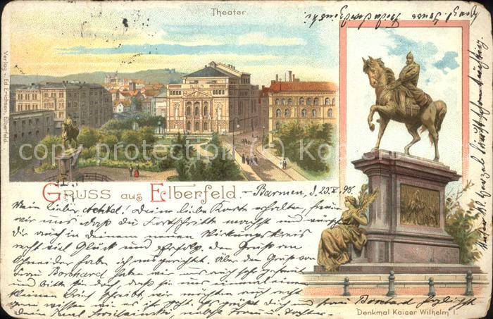 Elberfeld Wuppertal Kaiser Wilhelm-Denkmal Theater