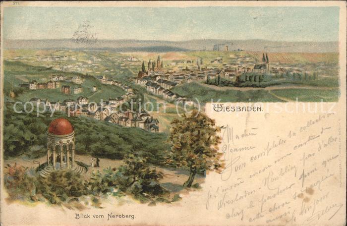 Wiesbaden Panorama vom Neroberg