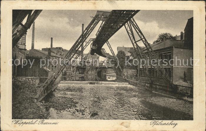 Barmen Wuppertal Schwebebahn Pfälzensberg
