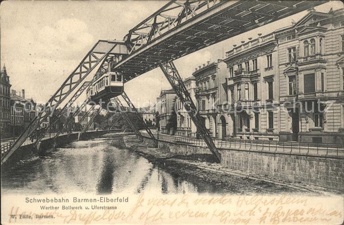Barmen Wuppertal Schwebebahn Uferstrasse